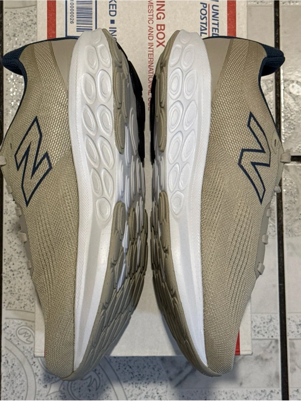 New Balance Fresh Foam 520 v9 Running Shoes Tan Blue Men’s Sizes 4E M52024X